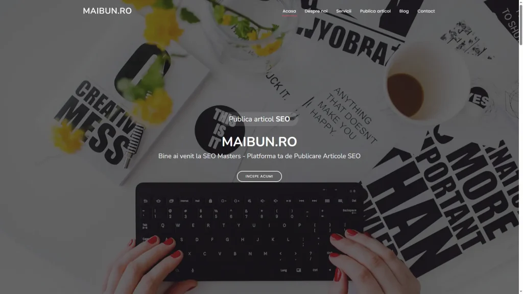 Publica articol SEO pe maibun.ro